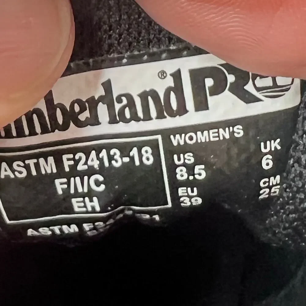 Timberland PRO Overdrive Composite Safety Toe Sneaker Black Women 8.5 Tried On